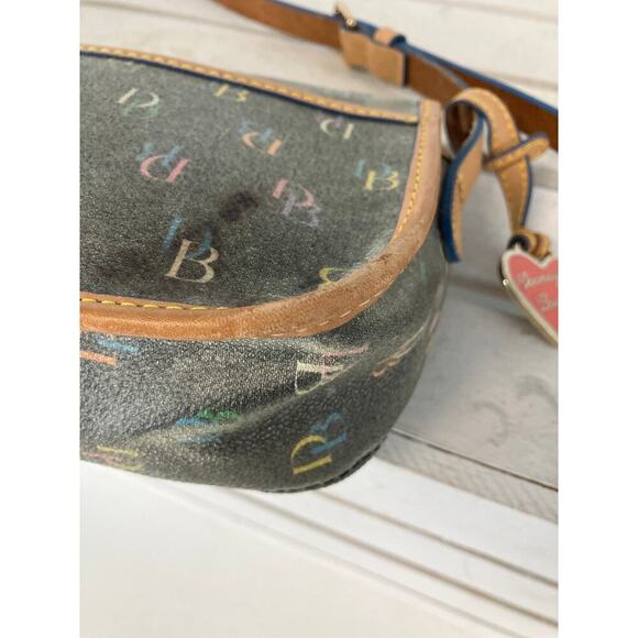DOONEY & BOURKE MINI VINTAGE COATED CANVAS SHOULDERBAG ASIS - Picture 11 of 16